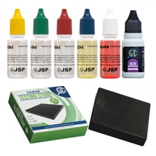 Gold Silver Jewelry Testing Acid Kit 10K 14K 18K 22K 24 Test Kit Detector
