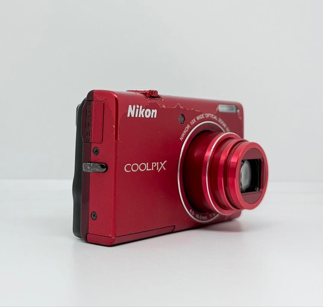 COOLPIX S6200 ブリリアントレッド(ジャンク品) MINT in Box] Nikon Coolpix S6200 Red 16.0MP 10x Zoom Digital