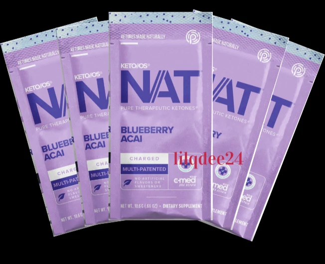 🔥Pruvit Keto OS NAT Ketones Charged Blueberry Acai 5 pack Exp. 2026 FREE SHIP