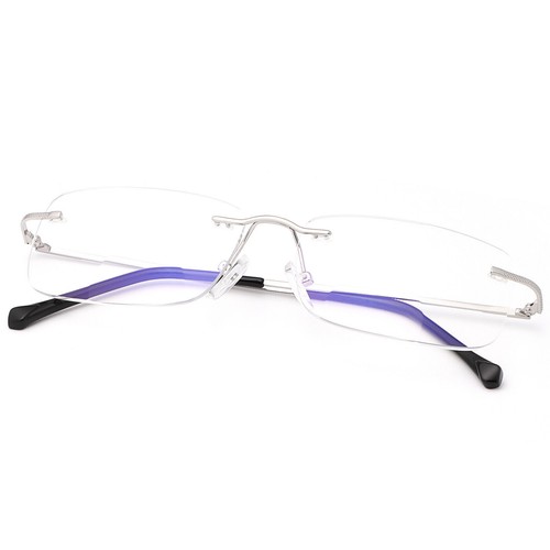 NEW Rimless Clear Bifocal Reading Glasses Anti Blue Light for Men Women +1.0~4.0 - Picture 36 of 36