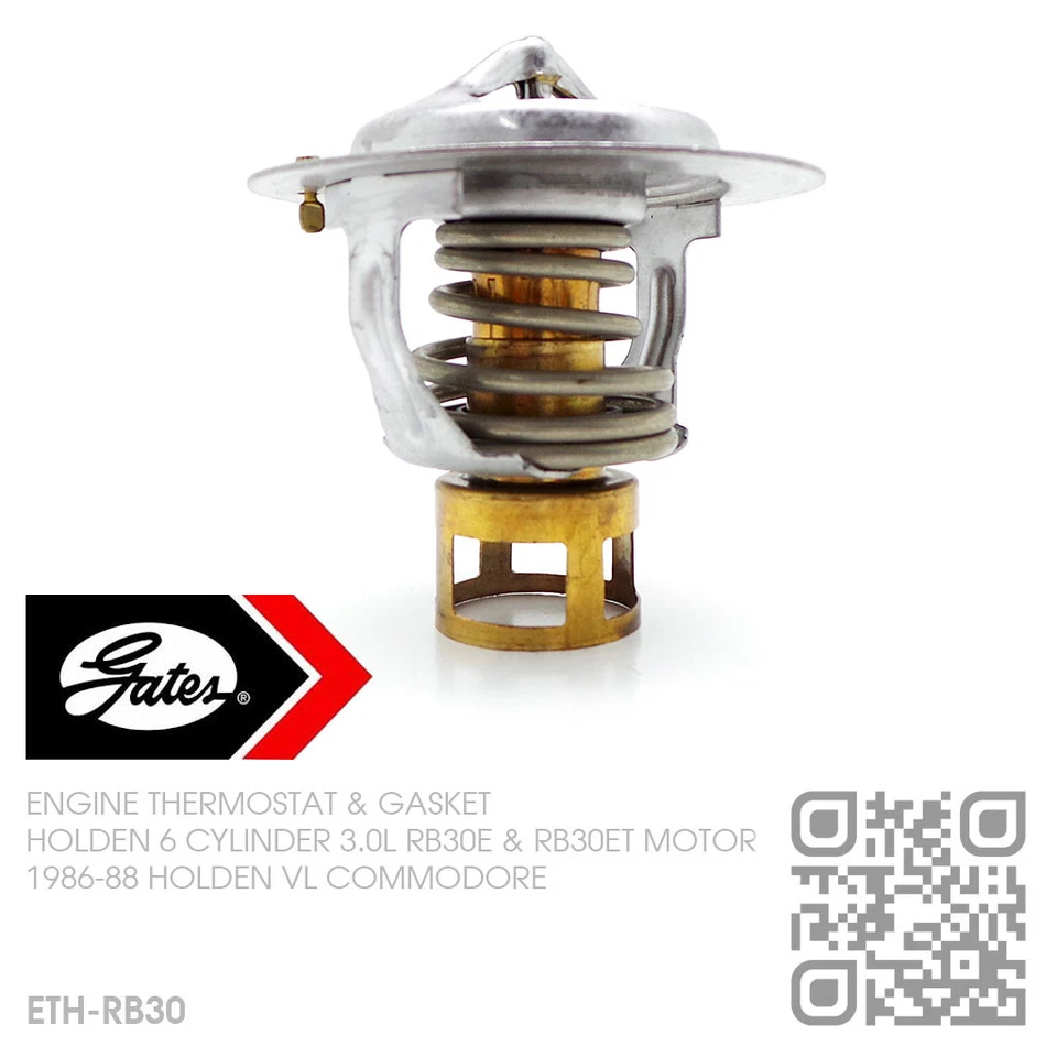 GATES THERMOSTAT & GASKET 6-CYL RB30E & RB30ET TURBO 3.0L [HOLDEN VL COMMODORE] - image 4 of 4