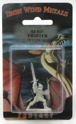 Ral Partha 03-010 Fighter (Player Characters) Warrior with Sword & Shield 