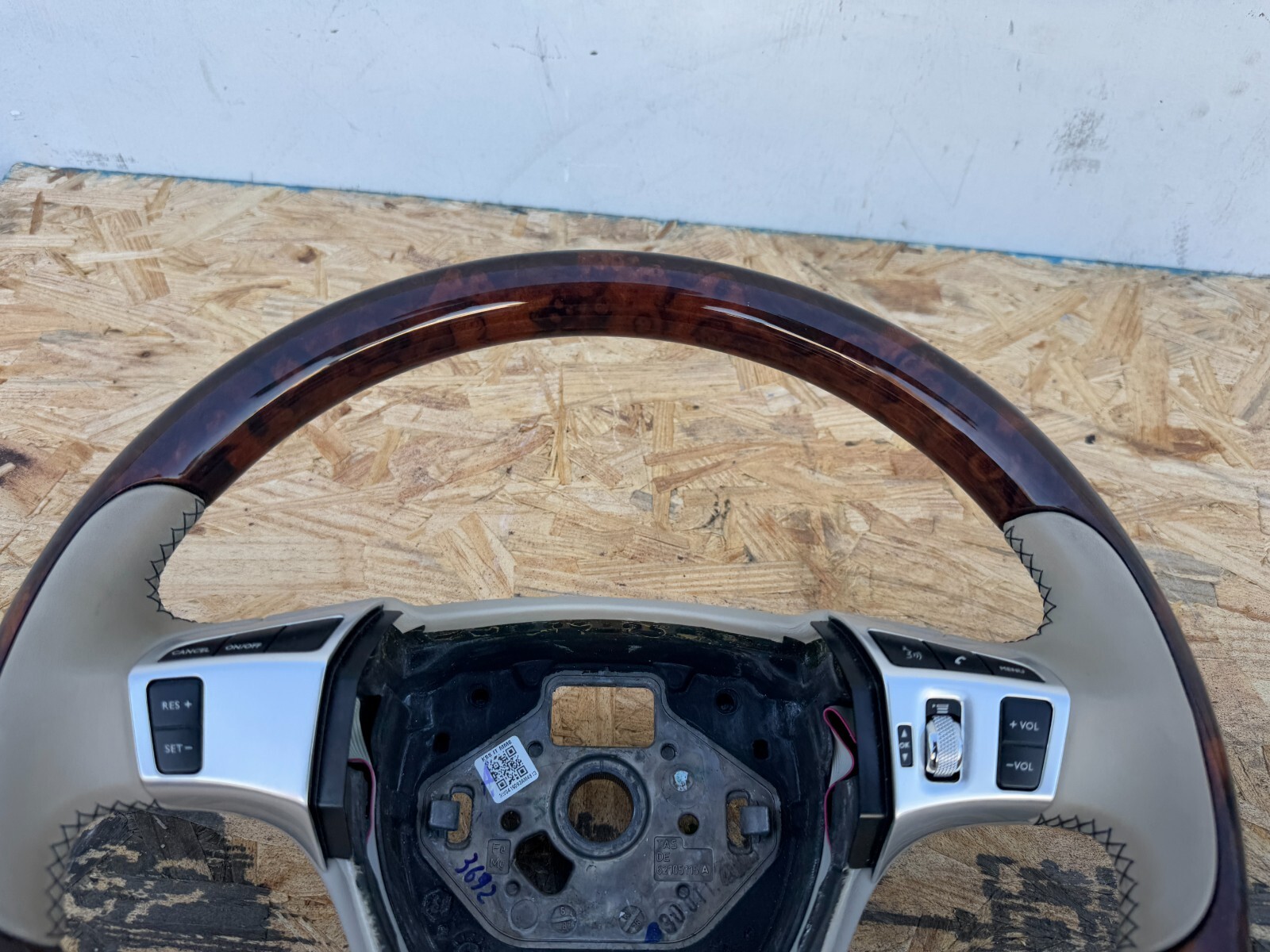WOOD TAN LEATHER STEERING 3W0419093 BENTLEY FLYING SPUR OEM (2013-2018)