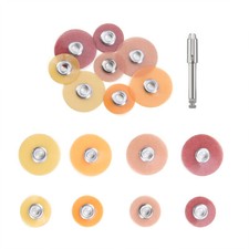 AZDENT Dental Composite Finishing Polishing Discs/Coarse Fine Medium Mandrel