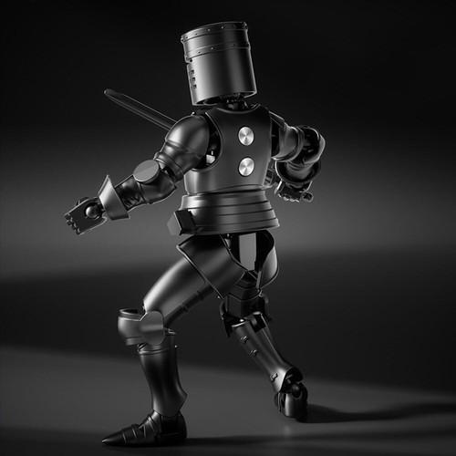 Dummy 13 Robot Action Figure in Armor T13 Fifth Generation Medieval Knight ToGT - Picture 7 of 19