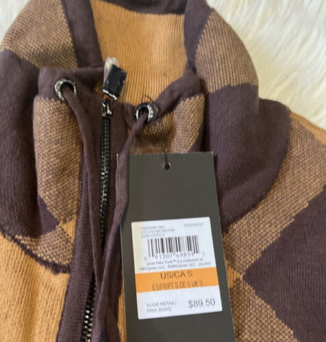Maglione poncho da donna New Jones New York leggero a quadretti taglia S - Foto 6 di 7