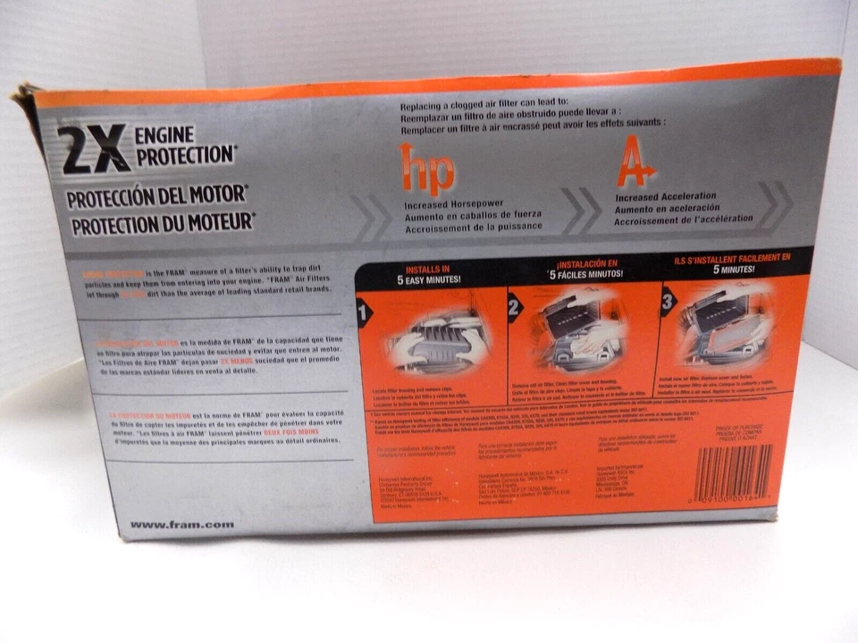 Filtro de aire protector adicional FRAM CA8037 para camioneta Chevy GMC de servicio pesado nuevo en caja Foto 3 de 4