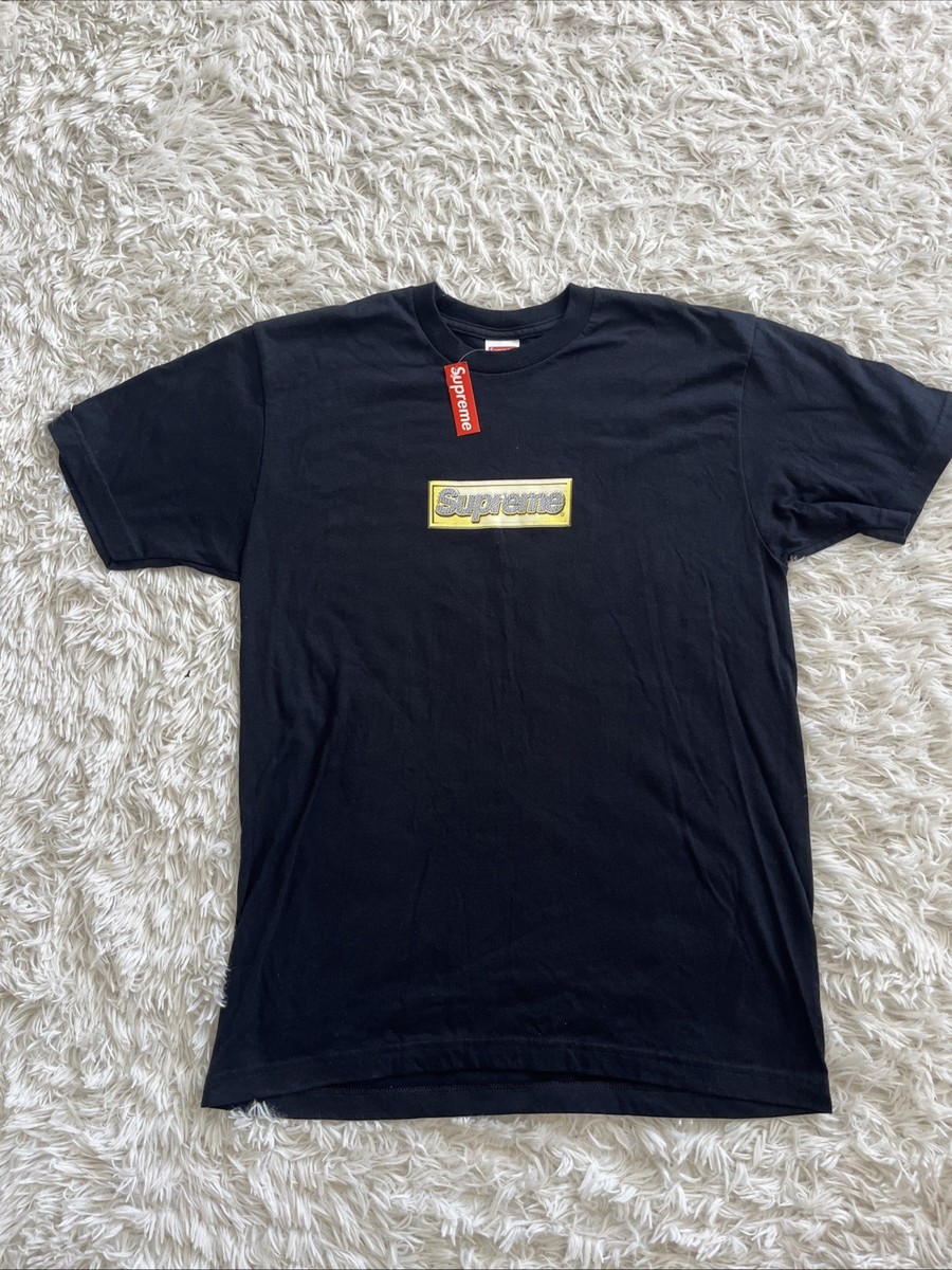 Supreme Bling Box Logo Tee Black Large L Tags S/S 13 | eBay