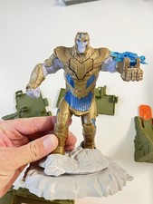 Used. Hot wheels avengers vs thanos Kids Toys Marvel Super Heros Racetrack