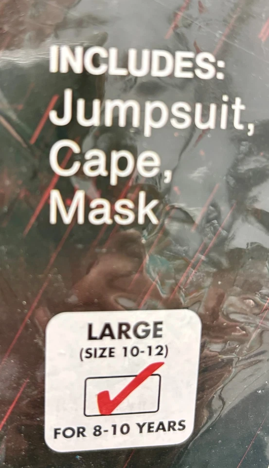 Disfraz de Batman Rubíes Niño, Mono, Capa, Máscara, Talla L (8-1), Nuevo Foto 4 de 4