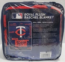 Minnesota Twins 60" by 80" Plush Digitize Design Raschel Blanket - MLB