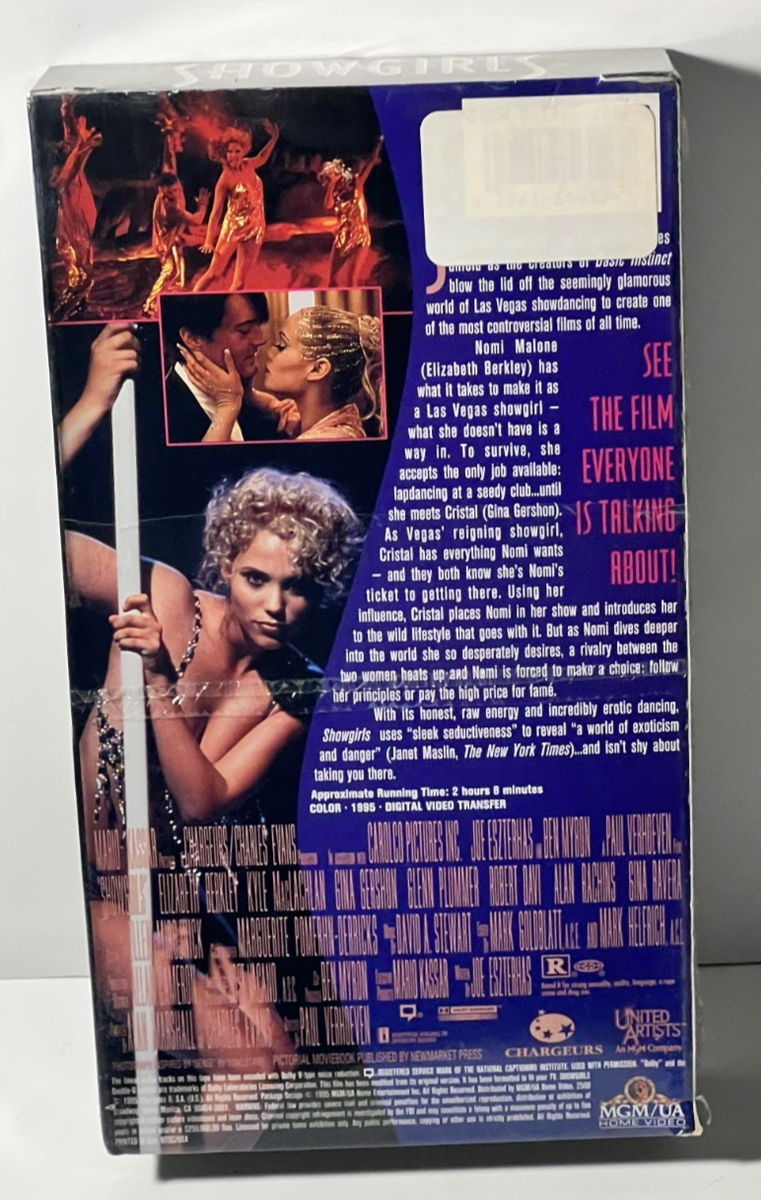 Showgirls New Vhs Rare 1993 Elizabeth Berkley Directors Version | eBay