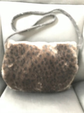 Antique Dark Animal Skin Style Fur Muff - Ex d5