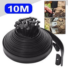 10meter Lawn Edging Border w/ 30 Pegs Heavy Duty Garden Edging for Paths Drives