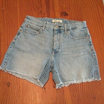 Warp+Weft PHX Phoenix Summer Shorts Solstice Light Wash Denim Sz 8 29 High Rise