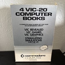 Set of 4 Commodore VIC-20 Computer - Books Games, Graphics, And Simulation