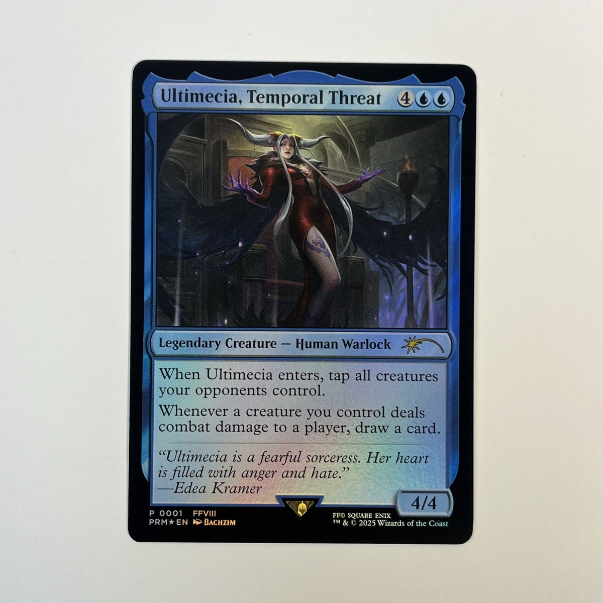 Ultimecia, Temporal Threat 拡張版foil、英語版 Ultimecia, Temporal Threat 拡張版foil、英語版