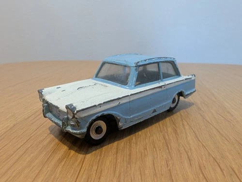 Vintage Dinky Toys No. 189 Triumph Herald 1960s Blue & White Diecast Model Car