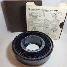 GAF Rototray Slide Carousel Rotary 100 Tray For 2"x2" Black with Box Vintage