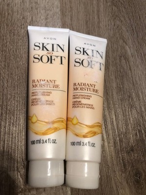 Lot of 2 Avon Skin So Soft Radiant Moisture Replenishing Hand Cream 3.4oz