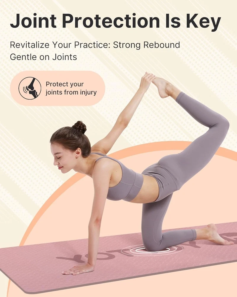 Extra Wide 72x32 Inch Non-Slip Eco-Friendly Yoga Mat for Fitness & Exercise Extra Wide 72x32 Inch Non-Slip Eco-Friendly Yoga Mat for Fitness & Exercise