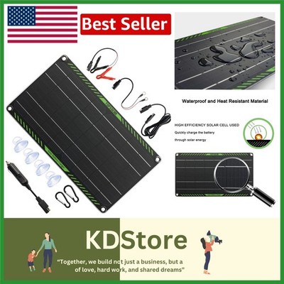 High-Efficiency 10W Solar Charger - Essential for Car and Motorcycle Batteries
