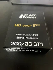 just add power 2g omega/3g st1 stereo gigabit Poe sound transceiver. Lot of 2
