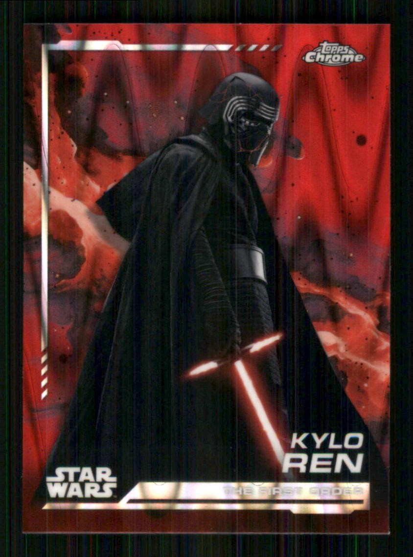 2024 Topps Chrome Star Wars Red Blaster Raywave Refractor #115 Kylo Ren TW6916