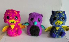 Lot of 3 Spin Master Hatchimals Interactive Figures Electronic Lights Sound Toys