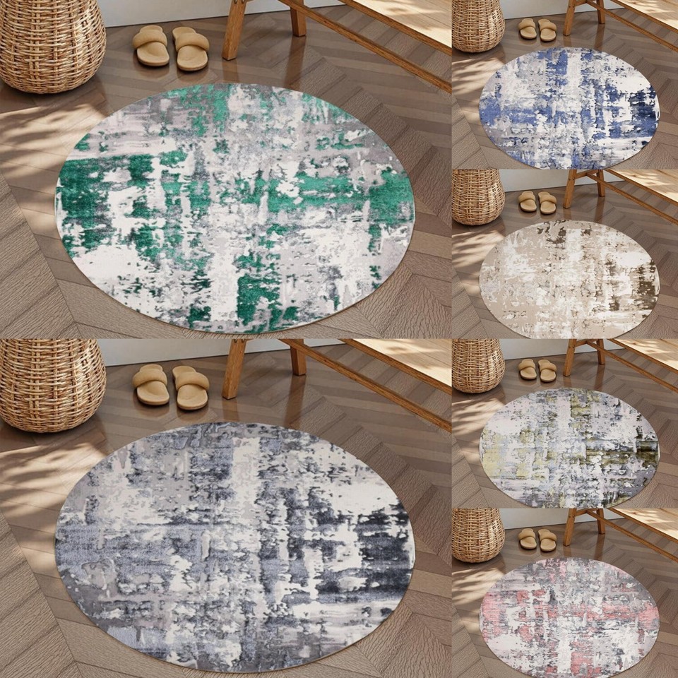 Alfombra Circular Grande Antideslizante Alfombras Redondas para Salón Dormitorio Alfombrillas