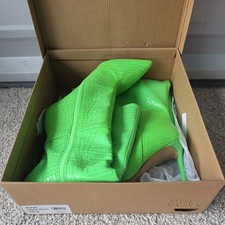 NEW Steve Madden Lime Green Knee High Boots, Size 10