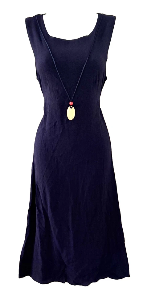 Винтажное платье в стиле 90-х 1990-х Phoebe Buffay размер 10 P имитация ожерелья - Изображение 2 из 4