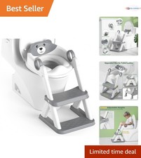 Potty Training Seat Kids Toilet Seat 2-in-1 Step Stool Splash Guard Adjustable