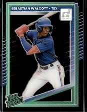 2025 Donruss Baseball Clearly Acetate Sebastian Walcott Rangers #103