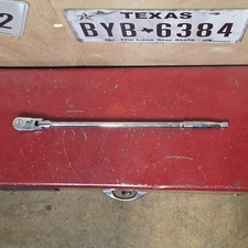 Snap-on 38 Drive 18 Chrome Extra Long Flex Head Ratchet Dual 80 Fllf80