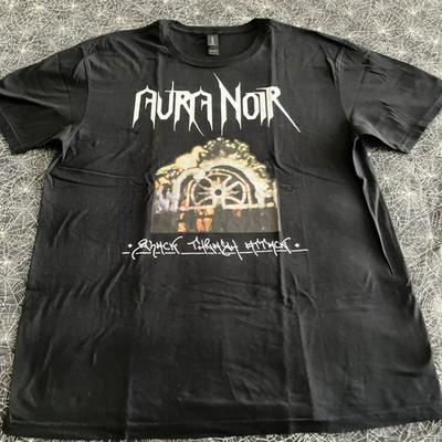 Aura Noir Black Thrash Attack Shirt Large Black  Metal Venom Hellhammer Bathory