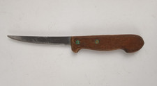 Vintage MORA KFJ Sweden Carving Knife Slim Blade Wood Handle Cutlery 10.5" Lg