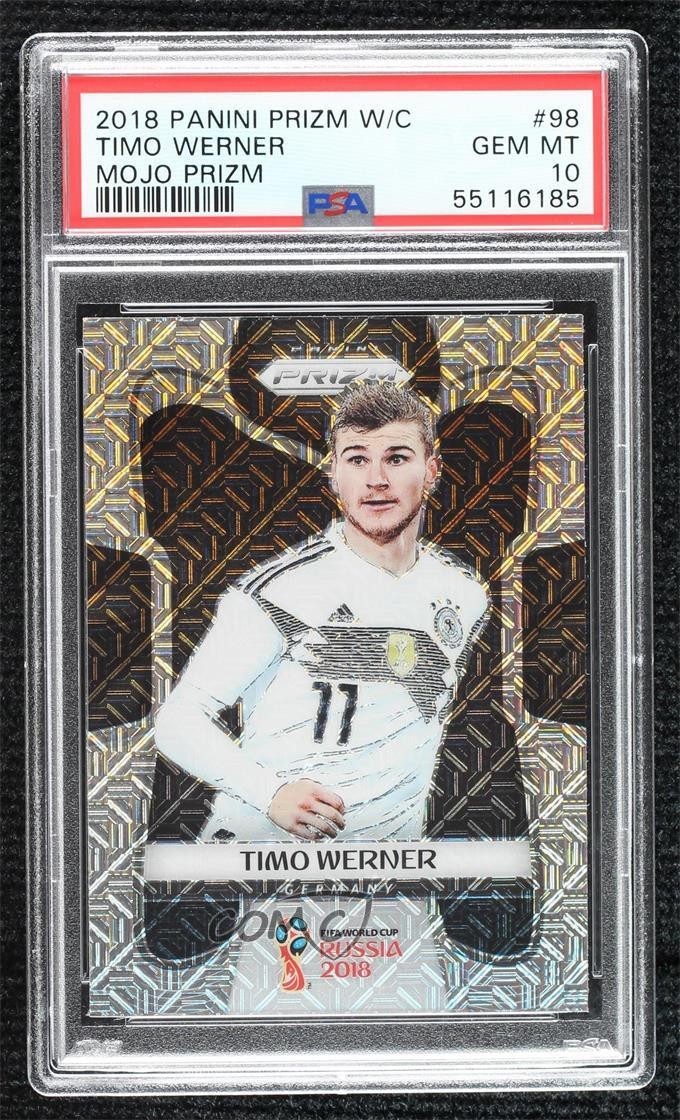 2018 Panini Prizm World Cup Mojo Prizm Timo Werner #98 PSA 10 GEM MT 7ez