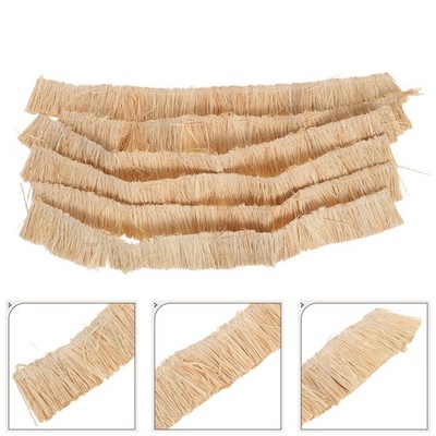 6 Pcs Artificial Straw Roofing Decoration Thatch Miniature Grass Hay