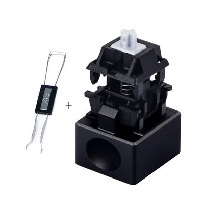 Aluminum Alloy Switch Opener with Keycap Puller for Cherry MX Switches   Black