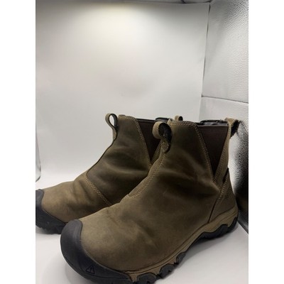 KEEN Revel IV Chelsea Waterproof Insulated Boots Brown Leather Womens 9.5