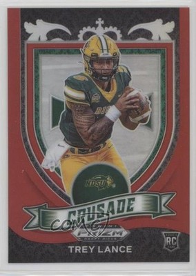 2021 Panini Prizm Draft Picks Crusade Red 100/299 Trey Lance #164 Rookie RC 0u1n