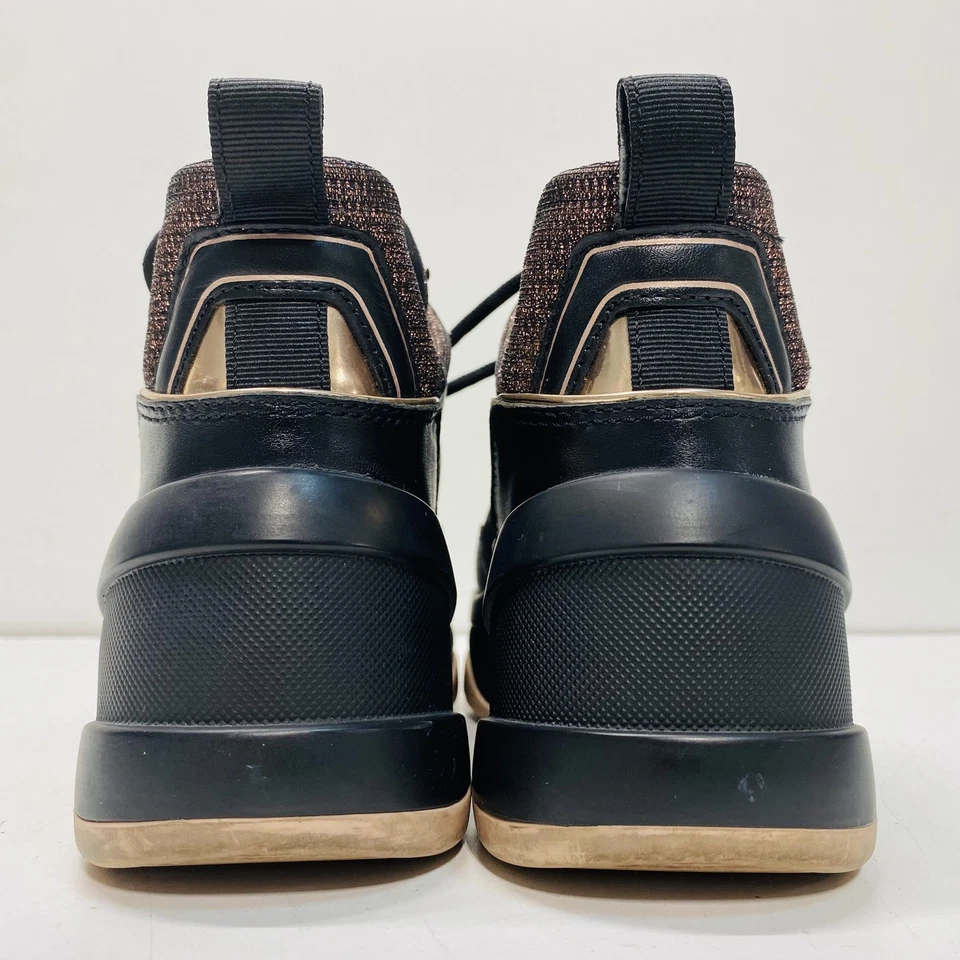 Michael Kors Women Olympia SG19H Multi Textile Leather Lace-Up Size 5.5 - Image 4 of 4