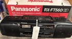 Panasonic Boom Box RX-FT560 Dual Cassette Extra Bass System AM FM NOS