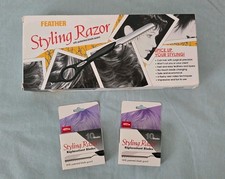 Vintage Feather Styling Razor With a Patented Blade Guard Kit