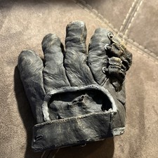 Vintage Brown Clay Ceramic Baseball Glove 