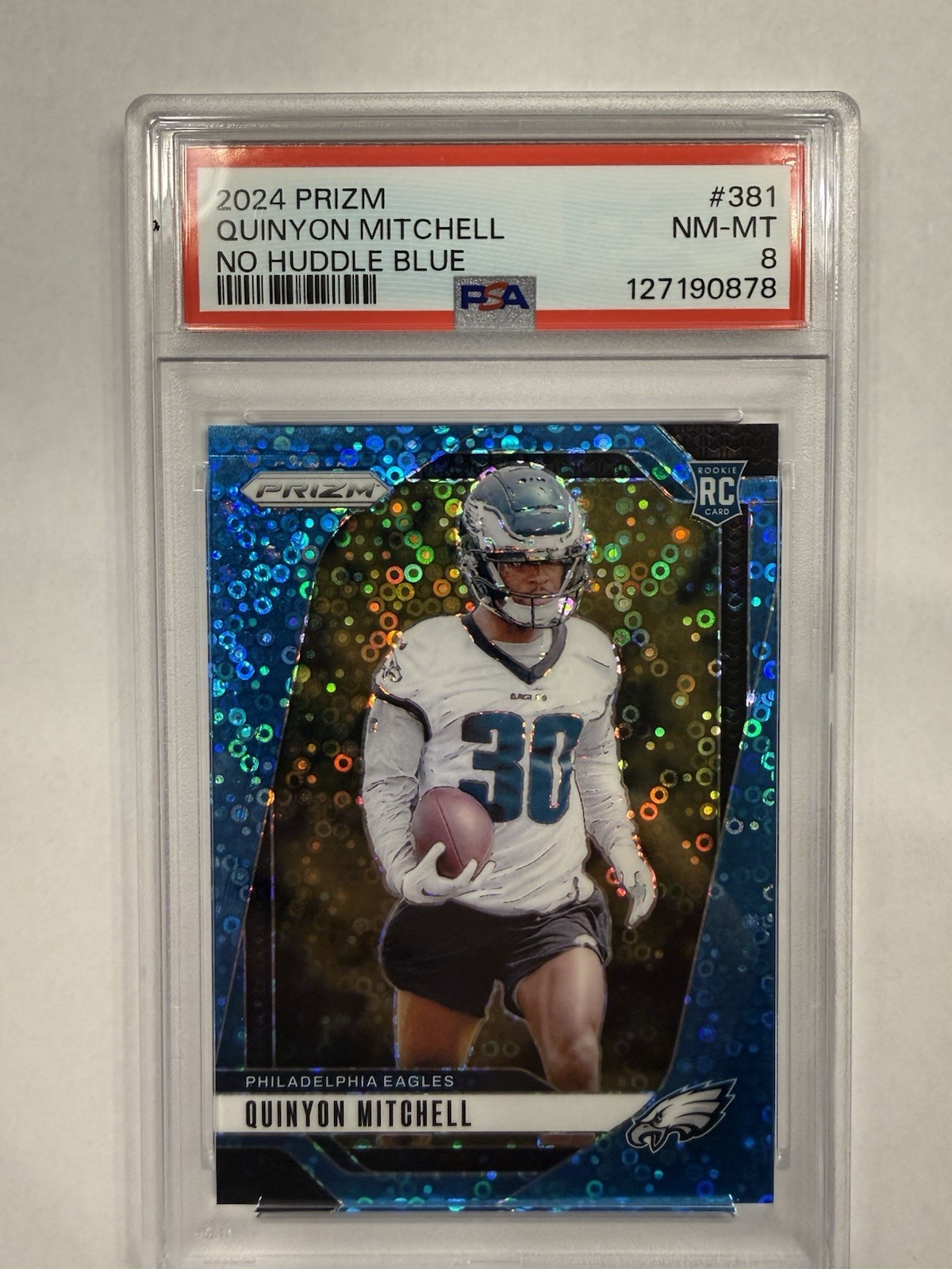 2024 Panini Prizm - Rookies Quinyon Mitchell #381 Blue Disco Prizm /99