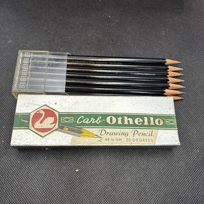 Vintage carb Stabilo Swan  othello drawing pencils bb 400