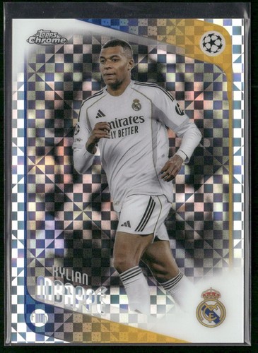 2025-26 Topps Chrome Uefa Club Competitions - Kylian Mbappe #112 X-Fractor