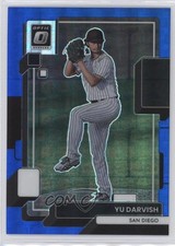 2022 Panini Donruss Optic Blue Pandora Prizm 32/99 Yu Darvish #148 0q1p